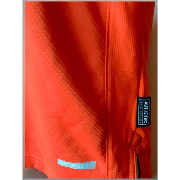 Nike Team Authentic Sphere Dry Polo Shirt Mens Small Orange Clemson Tiger Logo - Picture 4 of 9